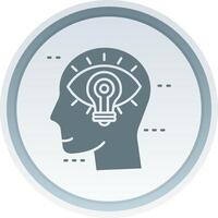Visualization Solid button Icon vector