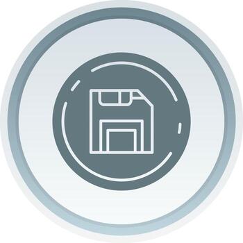 salvar sólido botón icono vector