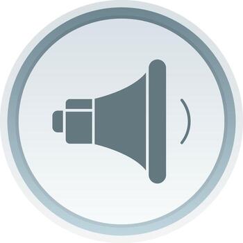 volumen abajo sólido botón icono vector