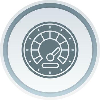 velocímetro sólido botón icono vector