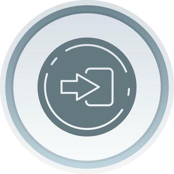Log in Solid button Icon vector