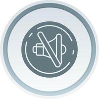 Mute Solid button Icon vector