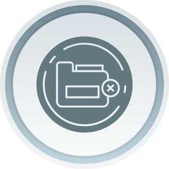 Eliminar sólido botón icono vector