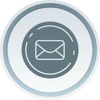 Email Solid button Icon vector