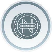 Namecoin Solid button Icon vector