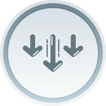 Decrease Solid button Icon vector