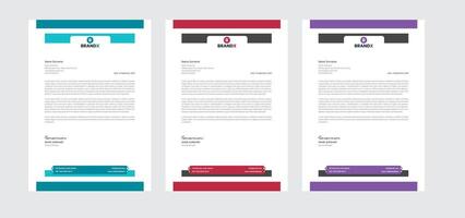 Corporate Letterhead Design vector