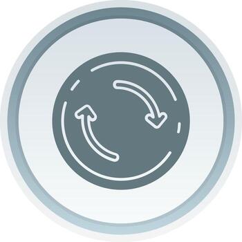 Refresh Solid button Icon vector