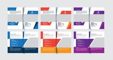 Bi Fold Brochure Design vector