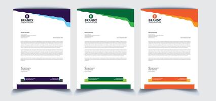 Corporate Letterhead Design vector