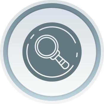 Search Solid button Icon vector