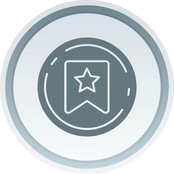 Bookmark Solid button Icon vector
