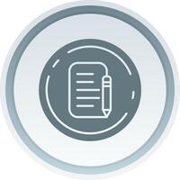Register Solid button Icon vector