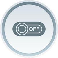 Off Solid button Icon vector