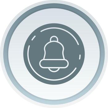 notificación sólido botón icono vector