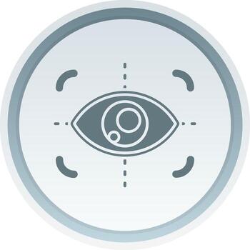 Focus Solid button Icon vector