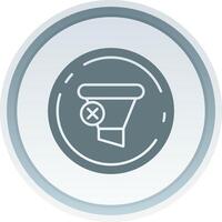 Clear Solid button Icon vector