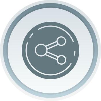 Share Solid button Icon vector