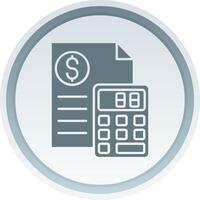 Calculator Solid button Icon vector