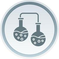 Experiment Solid button Icon vector