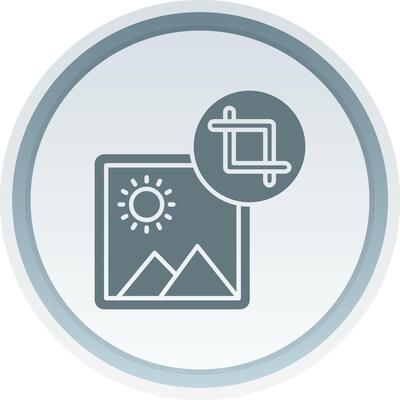Crop Solid button Icon
