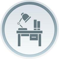 Table lamp Solid button Icon vector
