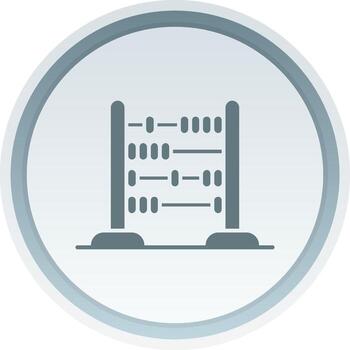 Abacus Solid button Icon vector