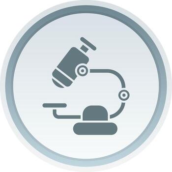 microscopio sólido botón icono vector