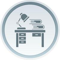 Workspace Solid button Icon vector