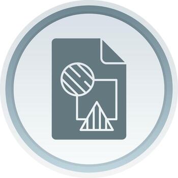 archivo sólido botón icono vector