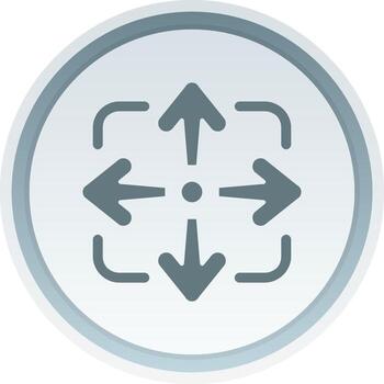 Move Solid button Icon vector