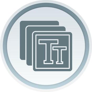 texto sólido botón icono vector