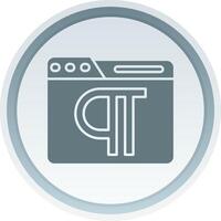 Paragraph Solid button Icon vector