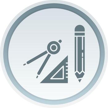 geometría sólido botón icono vector