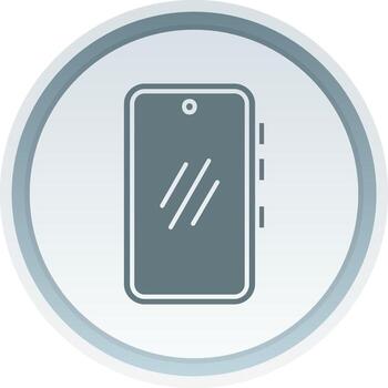 Smartphone Solid button Icon vector