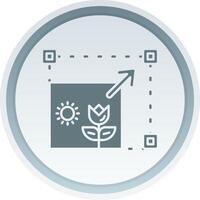 Resizing Solid button Icon vector