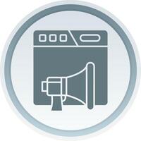 Marketing Solid button Icon vector