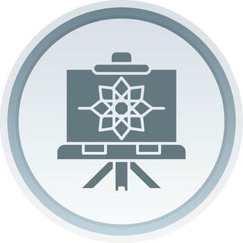 resumen sólido botón icono vector