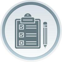 Task Solid button Icon vector
