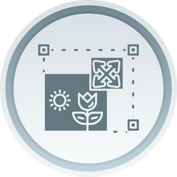 Move Solid button Icon vector