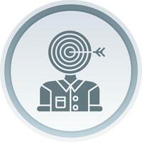 Audience Solid button Icon vector