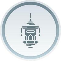 Oil lamp Solid button Icon vector