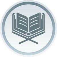Read Solid button Icon vector