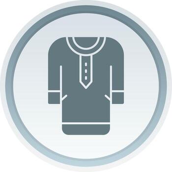 ropa sólido botón icono vector
