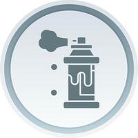Spray Solid button Icon vector