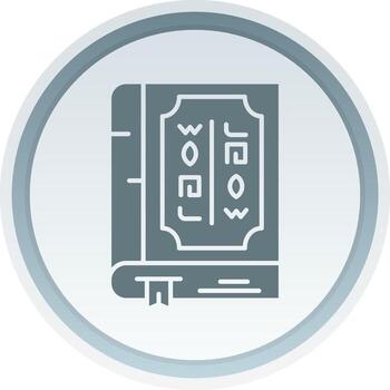 Book Solid button Icon vector