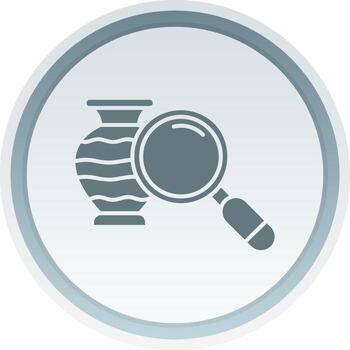 lupa sólido botón icono vector