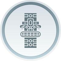 Totem Solid button Icon vector