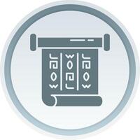 words Solid button Icon vector