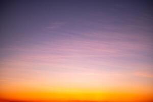 Beautiful , luxury soft gradient orange gold clouds and sunlight on the blue sky perfect for the background, take in everning,Twilight, Large size, high definition landscape photo